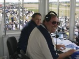 Dux2003_034 - Brian Emmenis and Scully Levin giving commentary on the SAA 747 at Duxford