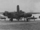 320__0005 - B-25's taxi out to the runway at Melsbroek in Belgium