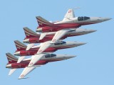 RIAT2006_014 - the Patroullie Suisse with their signature tight flyby