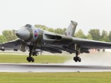 RIAT2009_262 - very honoured to see the Vulcan fly - here taking off from a wet runway